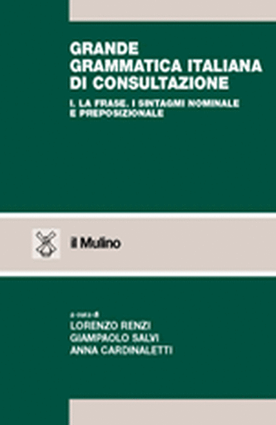 Cover Grande grammatica italiana di consultazione. 