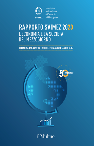 Cover Rapporto Svimez 2023 sull'economia del Mezzogiorno